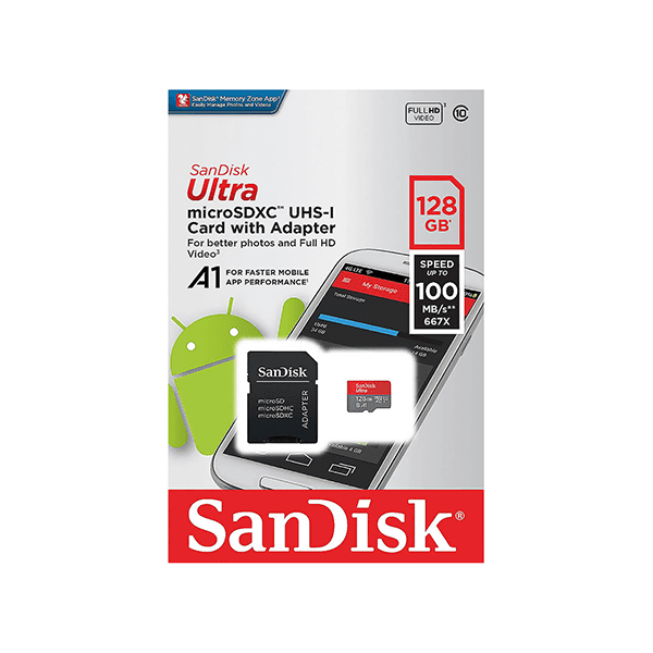 KV28683 MEMORIA SANDISK MICRO SD 128GB-2X1 - Imagen 1