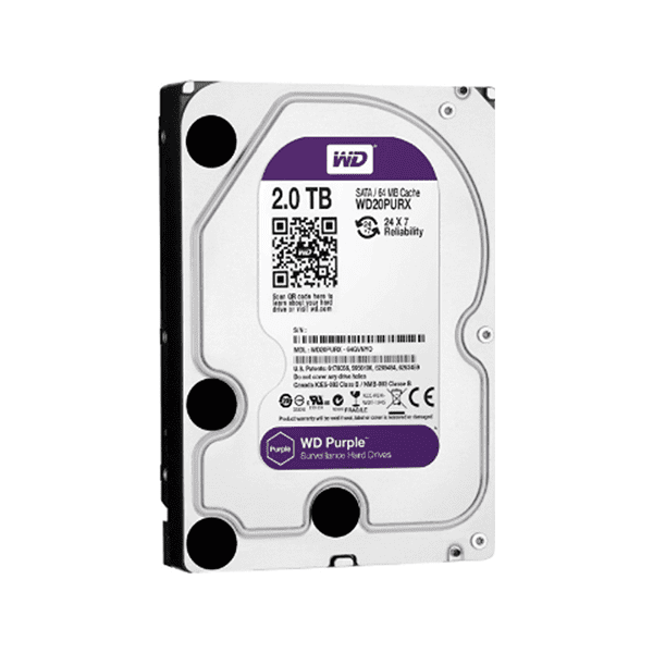 KV29646 DISCO DURO WESTERN DIGITAL 2TB WD20PURZ PURPLE SATA3 - Imagen 1
