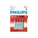 PILA PHILIPS ALKALINA LR03-P4B 97-AAA-POWER LIFE