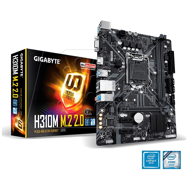 KV33040 PLACA MADRE GIGABYTE INTEL LGA 1151 H310M-M.2 2.0-V S R HDMI M2 DD4 MATX 8VA Y 9NA - Imagen 1
