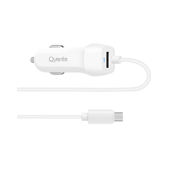 KV33426 CARGADOR QUANTA P CELULAR QTCVM12-5V 2.4A MICRO USB-P AUTO - Imagen 1