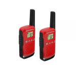 RADIO MOTOROLA WALKIE TALKIE T 110-16 MILLAS 25KM-ROJO