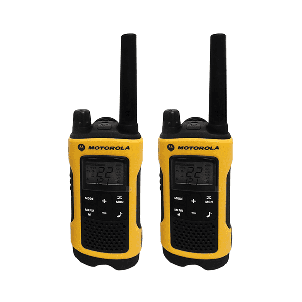 KV33843 RADIO MOTOROLA WALKIE TALKIE T-402-35MILLAS 56KM-COLOR NARANJA-NEGRO - Imagen 1
