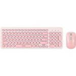 TECLADO+MOUSE QUANTA WIRELESS QTKTM20 - ROSA