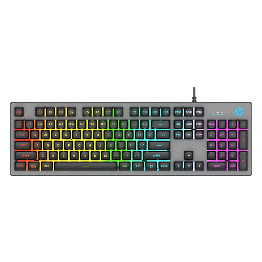 KV35706 TECLADO HP USB HP K500F ILUMINACION RGB ESPAÑOL GRIS - Imagen 1