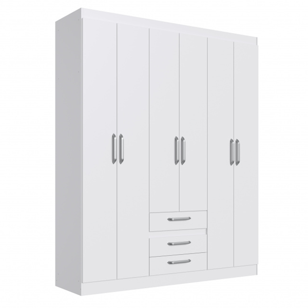 ROPERO MECAL 6 PUERTAS RP8062-BLANCO