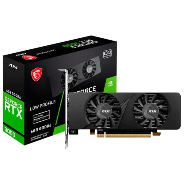 TARJETA DE VIDEO MSI 6GB VGA RTX3050 6GB MSI LOW PROFILE OC 912-V812-023...