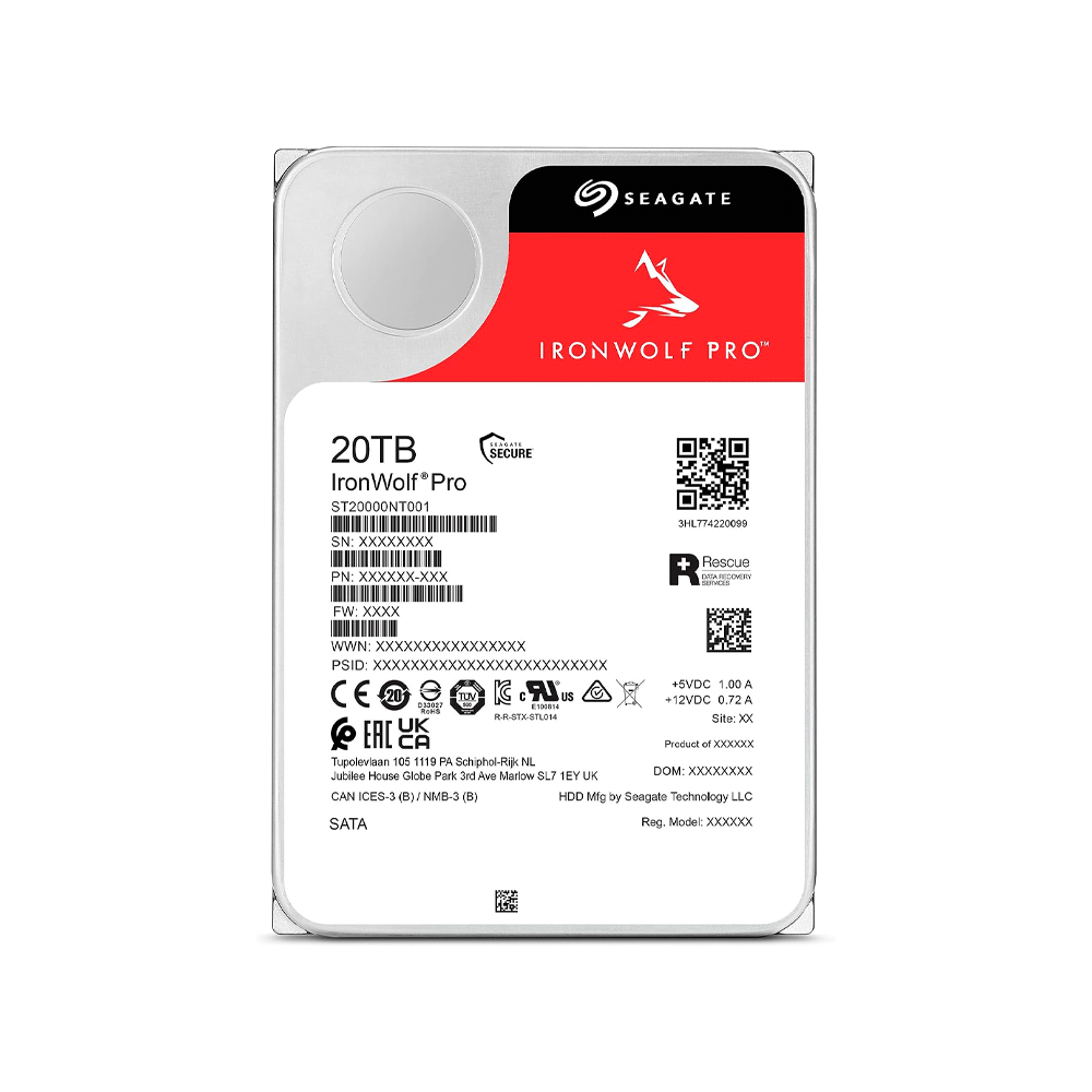 FX100199.png DISCO DURO 20TB SEAGATE IRONWOLF PRO NAS 7200 256MB ST20000NT001 - Imagen 1