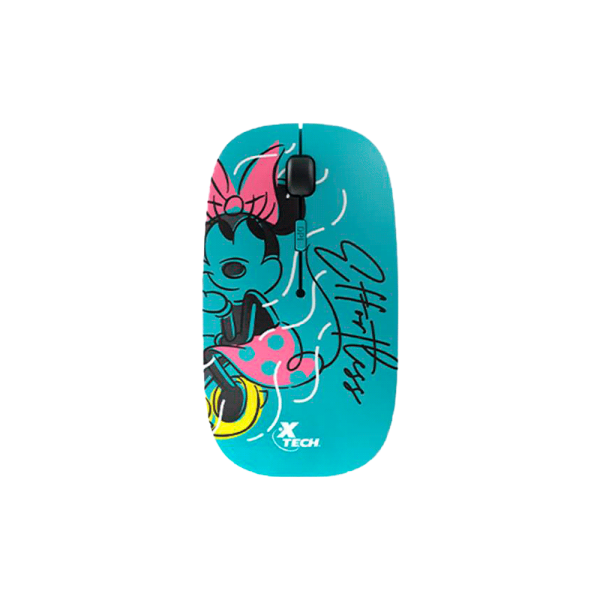 MOUSE XTECH WIRELESS XTM-D340MM MINNIE MOUSE 1600DPI 4 BOT TURQUESA