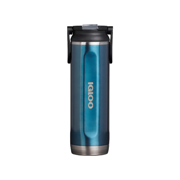 BOTELLA TERMICA IGLOO 600ML AZUL MODERNO C MANIJA 71086