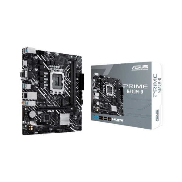 PLACA MADRE ASUS 1700 PRIME H610M-D DDR5 V S R HDMI M2 COM USB3.2 MATX