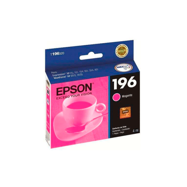 TINTA EPSON EXPRESSION T196320-AL MAGENTA P XP-20-10X-20X-401 WF25XX 4ML