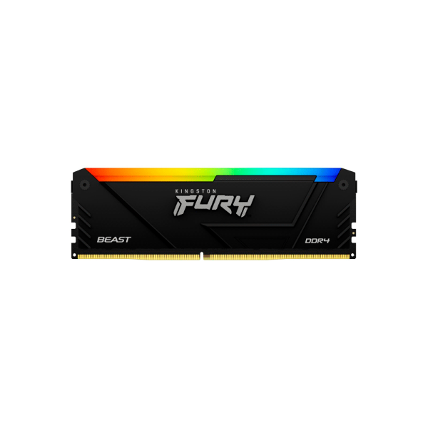 MEMORIA RAM DDR4  8GB 3200 KINGSTON FURY BEAST BK KF432C16BB2A 8 RGB XMP
