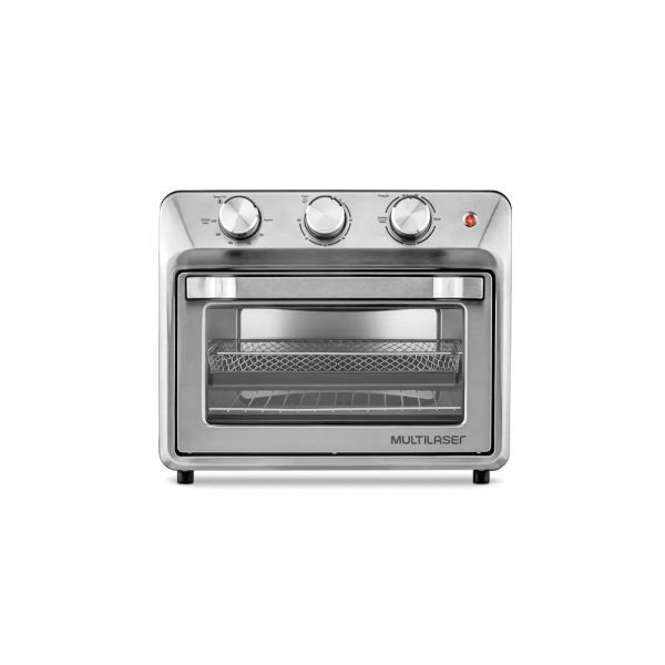 HORNO FREIDORA SIN ACEITE MULTILASER 25L 1500W 220V NEGRO 2EN1 CE181