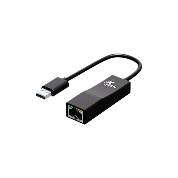 ADAPTADOR USB3.0 RJ-45 M H XTECH XTC-376 5GBPS NEGRO
