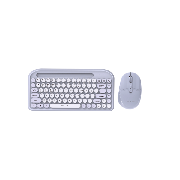 TECLADO   MOUSE FTX WIRELESS DUAL-MODE FTXGK01 ESPAÑOL POP LILA
