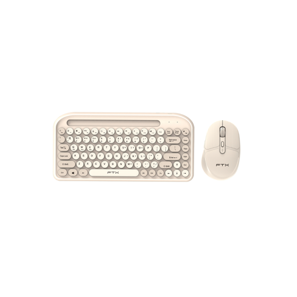 TECLADO   MOUSE FTX WIRELESS DUAL-MODE FTXGK01 ESPAÑOL POP GOLD