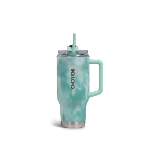 VASO TERMICO IGLOO 950ML ICE DYE VERDE  C PAJITA 71311