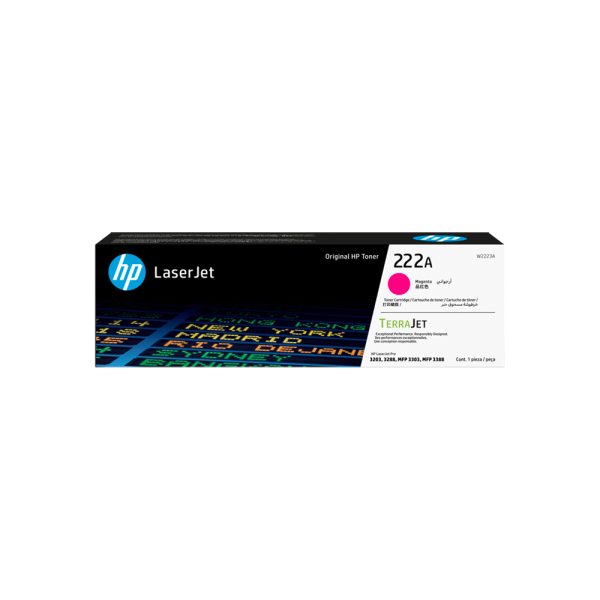 TONER HP 222A MAGENTA W2223A LJ PRO M203 MFP 3201 3204 3288 3303 3388