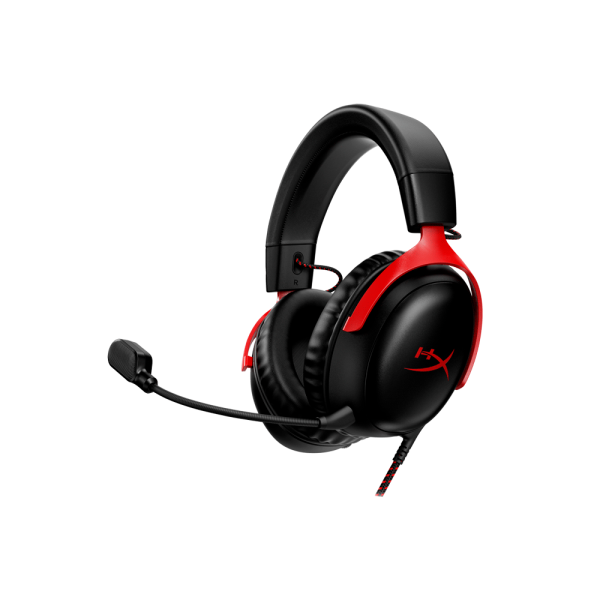 AURICULAR CON MICROFONO GAMER HYPERX 727A9AA CLOUD III USB-C USB-A 3.5MM ROJO-NEGRO