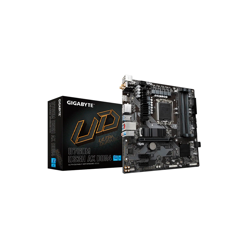 FX114646.png PLACA MADRE GIGABYTE 1700 B760M DS3H AX DDR4 GIGABYTE S R HDMI 2DP 2M2 WIFI USB3.2 MATX - Imagen 1