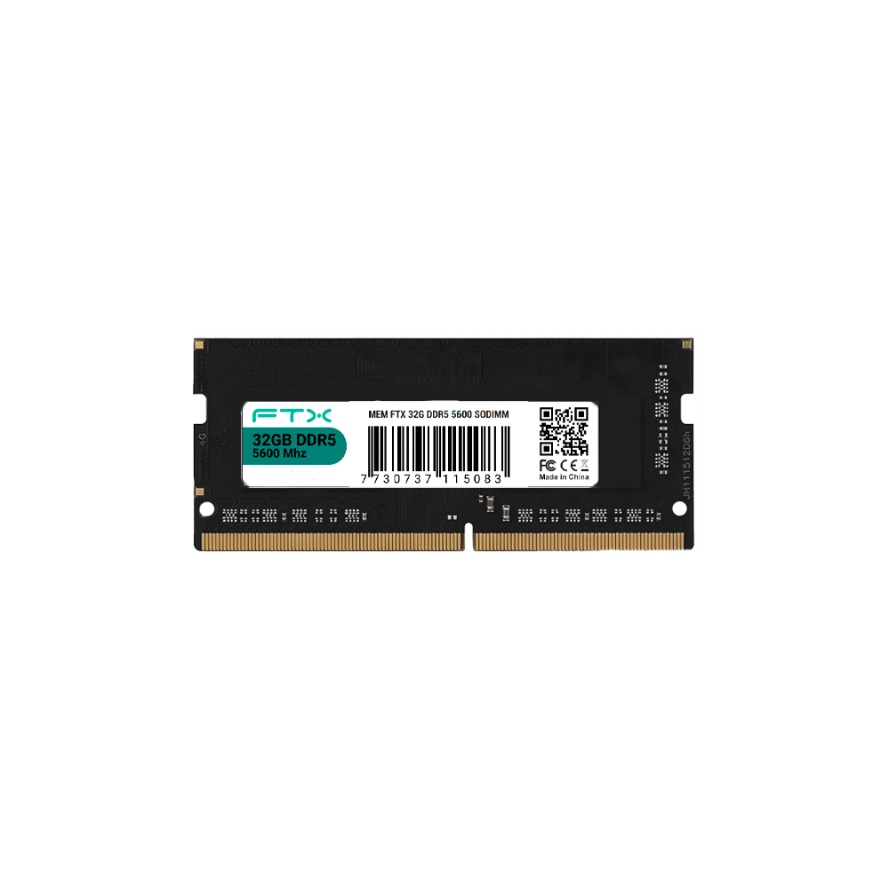 FX115087.png MEMORIA RAM PARA NOTEBOOK DDR5 32GB 5600 FTX 115083 - Imagen 1