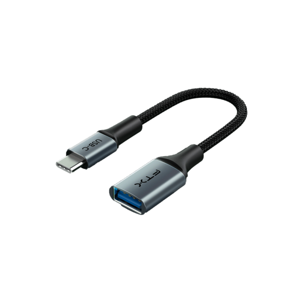 ADAPTADOR USB-C - USB-A 3.0 M H FTX-CMAF3.0-AG0.15 5GBPS GRIS