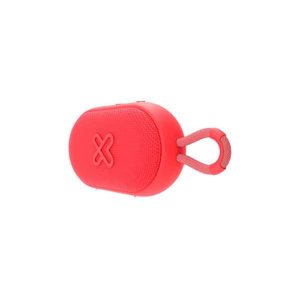 PARLANTE KLIP KBS-030RD 6W GROOVESPLASH BT BAT IPX7 TWS MIC ROJO