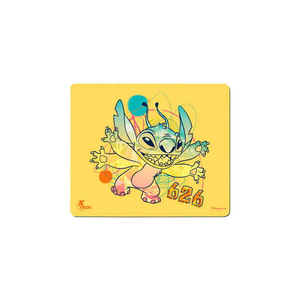 MOUSEPAD XTECH XTA-D100ST-YL 22X18X0.2CM STITCH AMARILLO