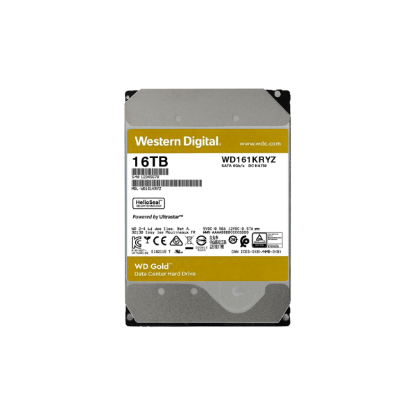 DISCO DURO SATA3 16TB WESTERN DIGITAL GOLD ENTERPRISE 7200 512MB WD161KRYZ (GARANTIA BR)