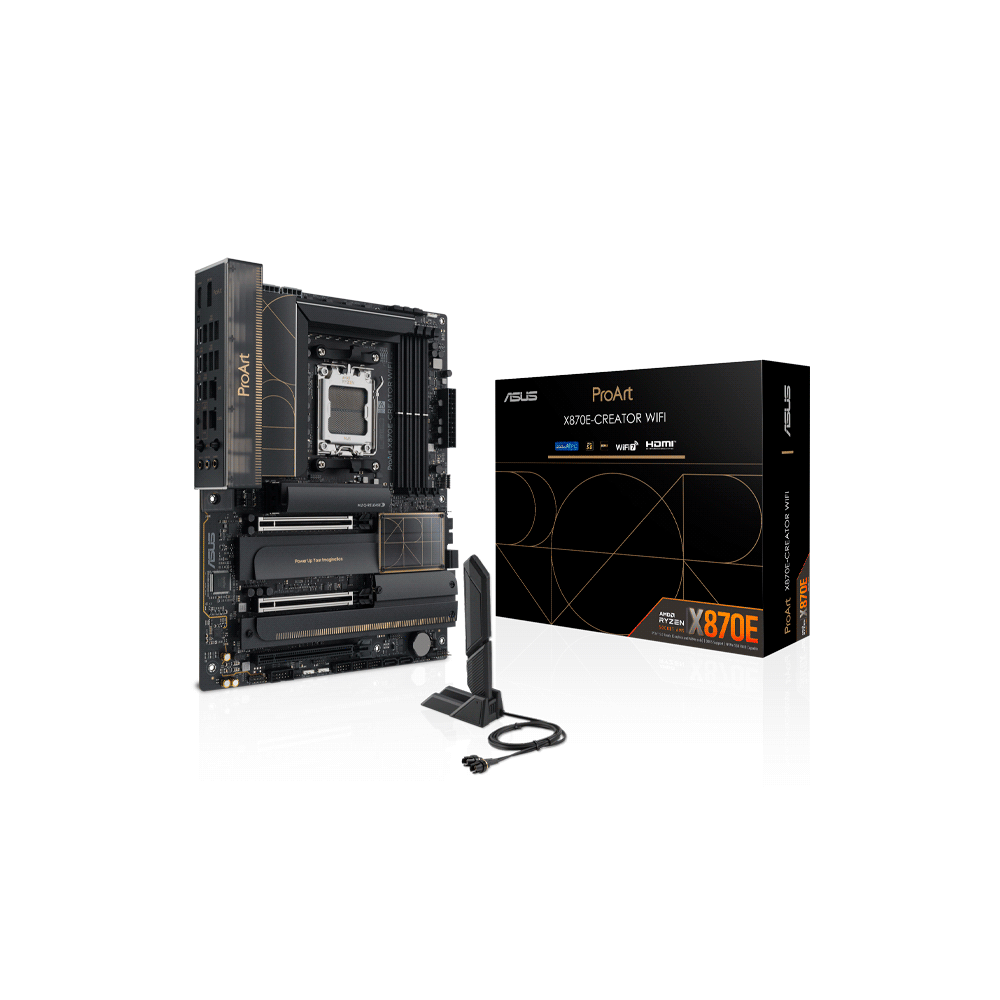 FX119641.png PLACA MADRE ASUS AM5 X870E-CREATOR WIFI PROART DDR5 S 2R HDMI DP 4M2 USB4 ATX - Imagen 1