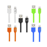 CABLE XTECH LIGHTNING XTG-236 ON-THE-GO 1M BLA NEG VER AZU NAR UNIDAD