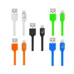 CABLE XTECH LIGHTNING XTG-236 ON-THE-GO 1M BLA NEG VER AZU NAR UNIDAD - Imagen 2