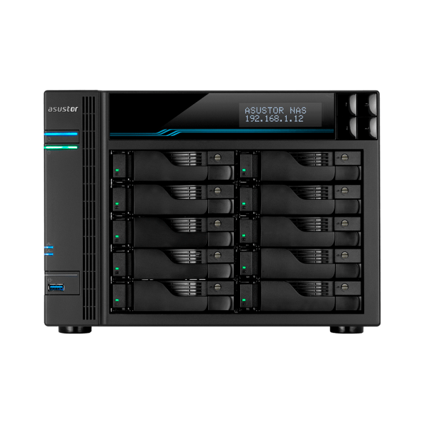 ALMACENAMIENTO NAS ASUSTOR AS6510T QC2.1 10BAY 8GB 2 M.2 4-GBLAN 2USB3.2