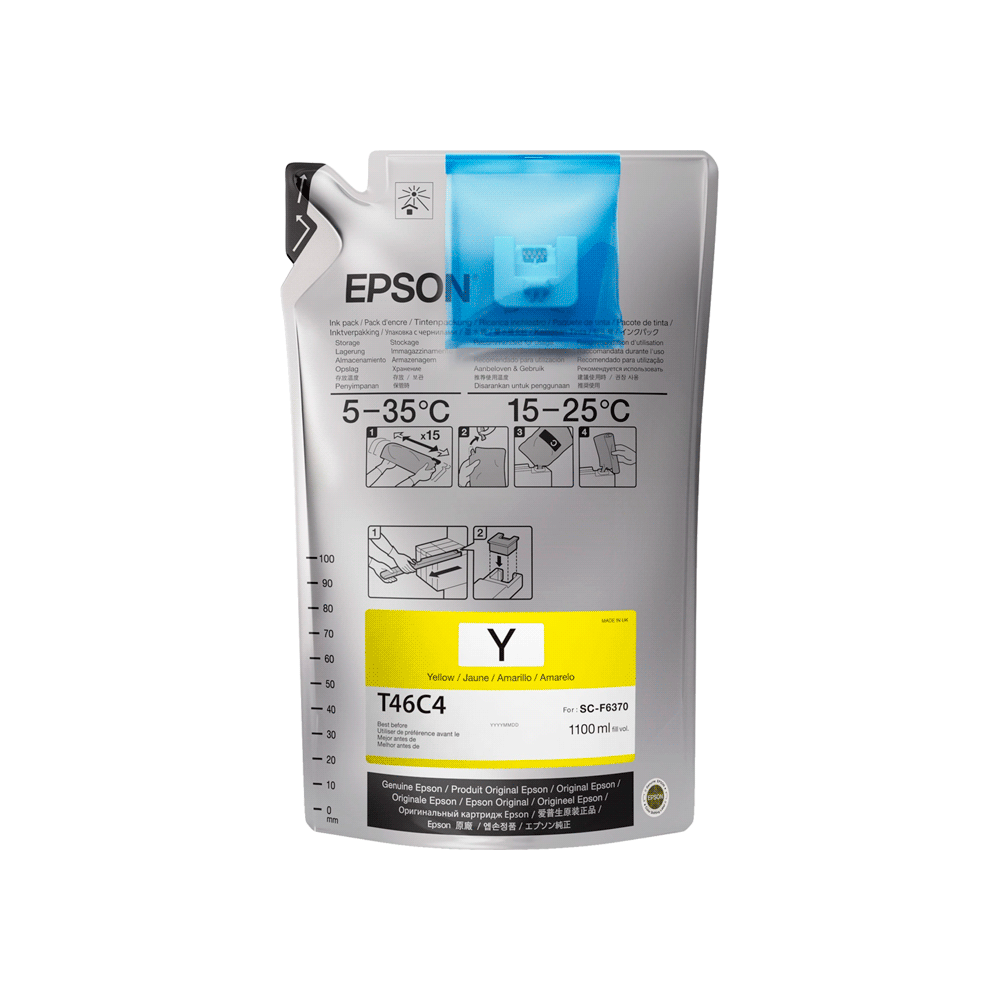 FX57394.png TINTA EPSON T46C420 AMARILLO 1100ML P SURECOLOR F6370 - Imagen 1