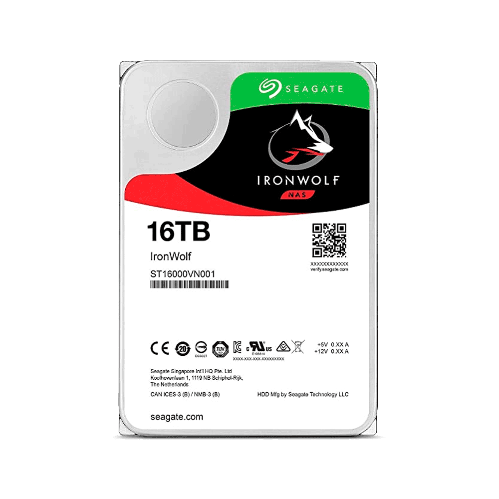 FX57486.png DISCO DURO SATA3 16TB SEAGATE 7200 256MB IRONWOLF NAS ST16000VN001 - Imagen 1