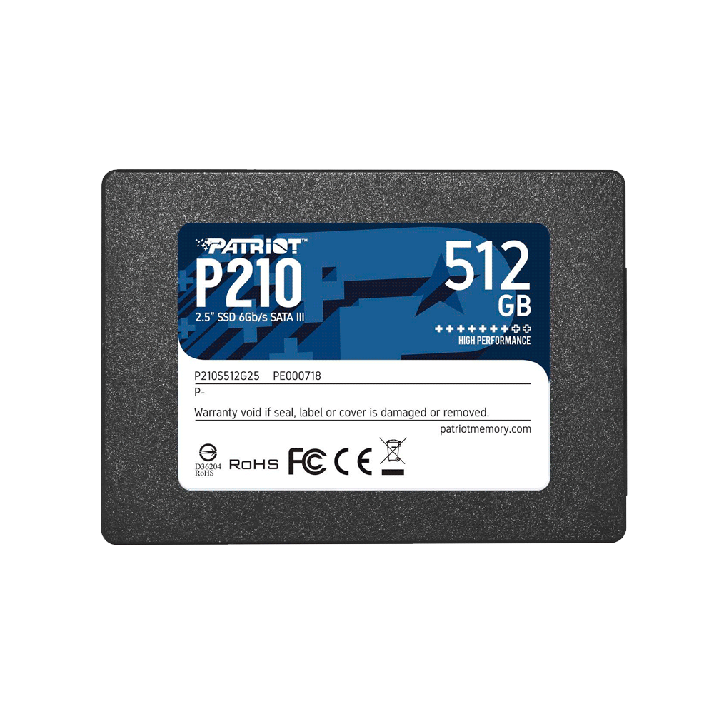 FX66631.png SSD SATA3 512GB PATRIOT P210 P210S512G25 520 430 - Imagen 1
