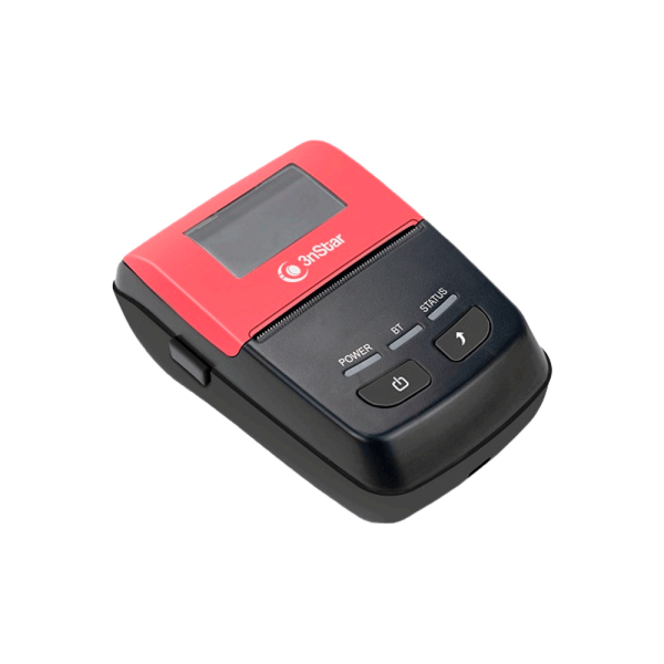 IMPRESORA TERMICA DIRECTA 3NSTAR PPT205BT USB BT PORTATIL 2" NEGRO C ROJO