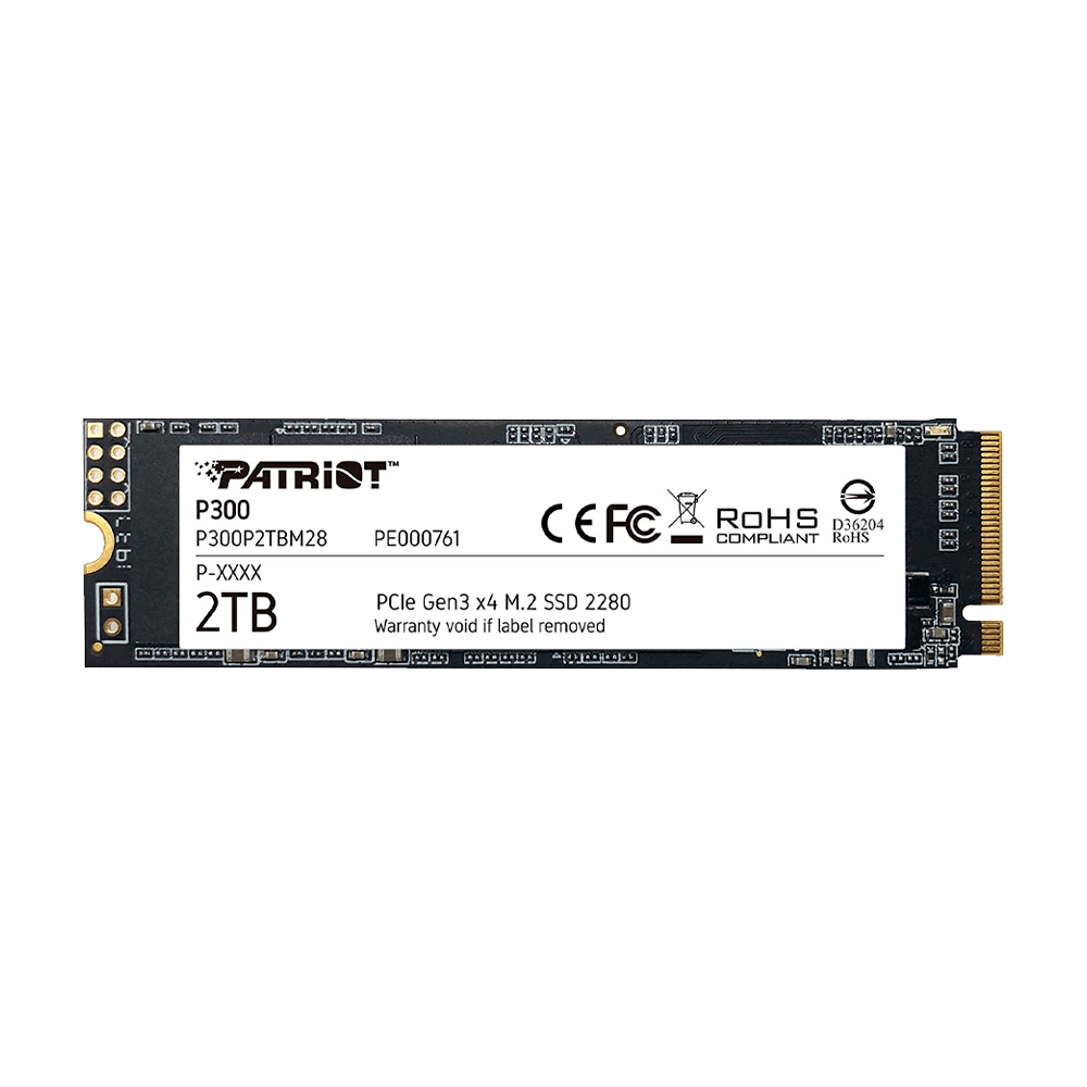 FX72595.png SSD M.2 PCIE 2TB PATRIOT NVME P300P2TBM28 2100 1650 - Imagen 1