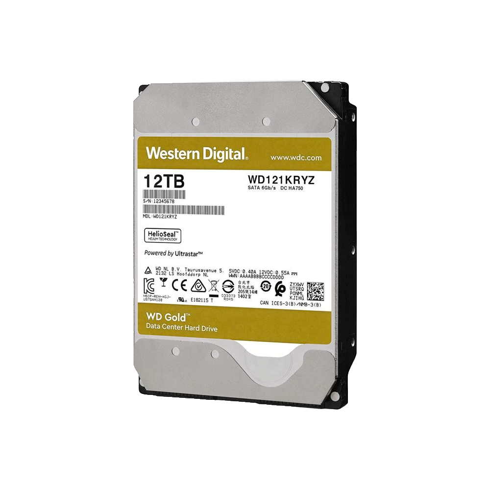 FX74797.png DISCO DURO SATA3 12TB WESTERN DIGITAL GOLD ENTERPRISE 7200 256MB WD121KRYZ - Imagen 1