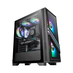 GABINETE THERMALTAKE VERSA T35 TG RGB CA-1R7-00M1WN-00 VIDRIO 1FAN ATX NEGRO - Imagen 2