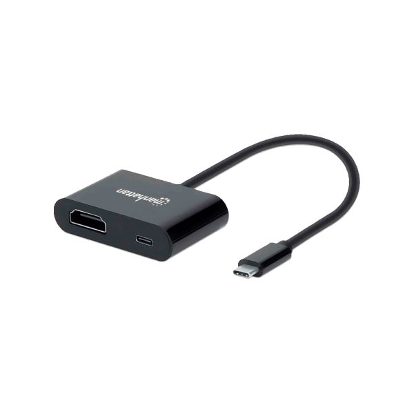 ADAPTADOR USB-C HDMI 153416  C  PUERTO USB-C DE ENERGIA 4K 60HZ 60W NEGRO