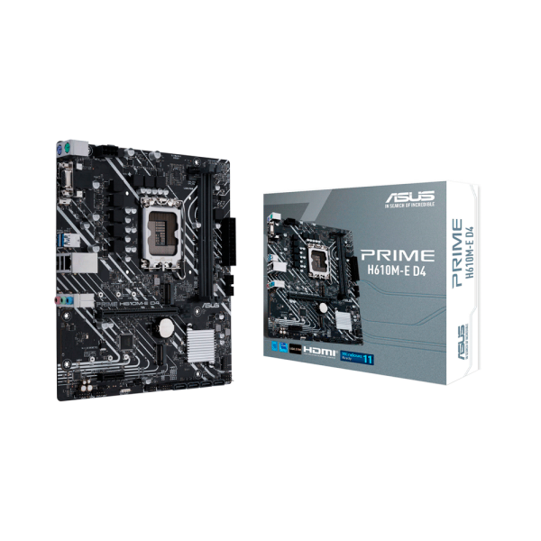 PLACA MADRE ASUS 1700 PRIME H610M-E D4 V S R HDMI 2M2 DDR4 USB3.2 MATX