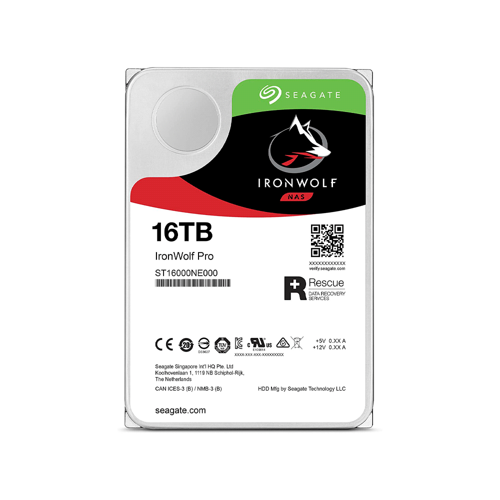FX85205.png DISCO DURO SATA3 16TB SEAGATE 7200 256MB IRONWOLF PRO NAS ST16000NE000 - Imagen 1
