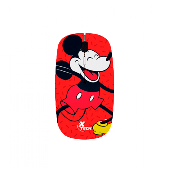 MOUSE XTECH WIRELESS XTM-D340MK MICKEY MOUSE XTECH 1600DPI 4 BOT ROJO