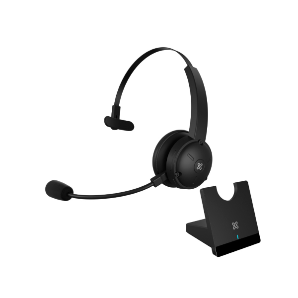 AURICULAR CON MICROFONO KLIP KCH-905 CRYSTALCOM PRO C BASE WIRELESS BT 1JACK NEGRO