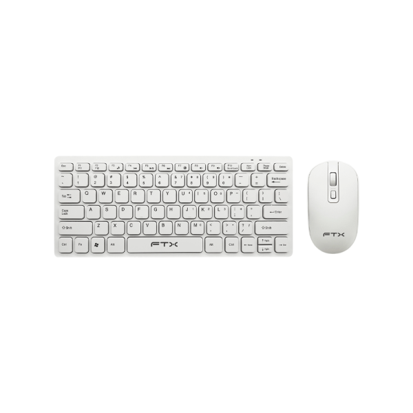TECLADO   MOUSE FTX WIRELESS FTXGK03 ESP BLANCO