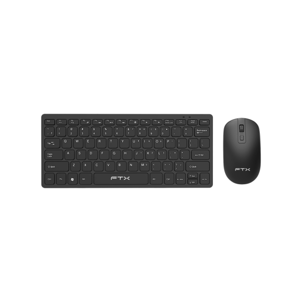 TECLADO   MOUSE FTX WIRELESS FTXGK03 ESP NEGRO