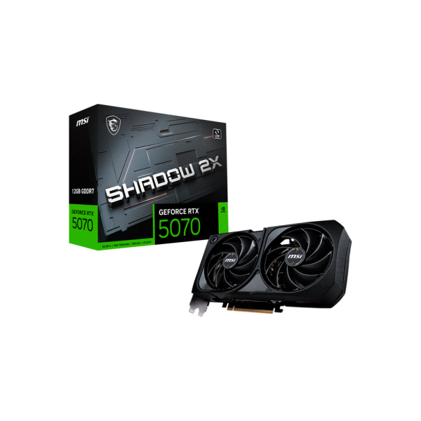 PLACA DE VIDEO MSI RTX5070 SHADOW 2X 12GB GDDR7 912-V532-016