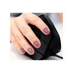 MOUSE ERGONOMICO USB KLIP KMO-506 KROWN 1600DPI 6 BOT DIESTRO NEGRO - Imagen 5